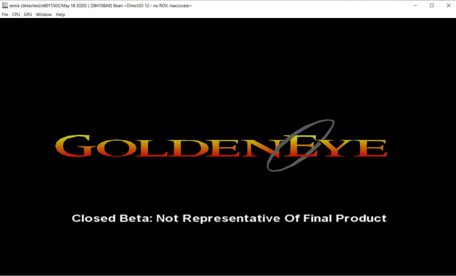 The first thing you see when you play  GoldenEye 007 on PC