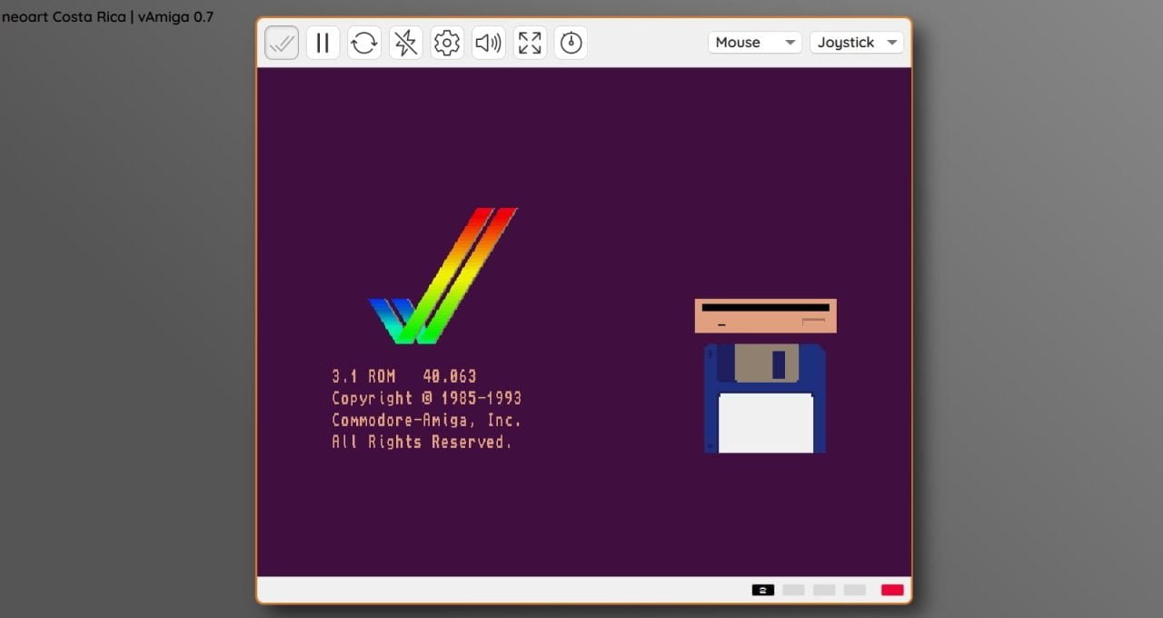 vAmiga - the Amiga emulator in your browser