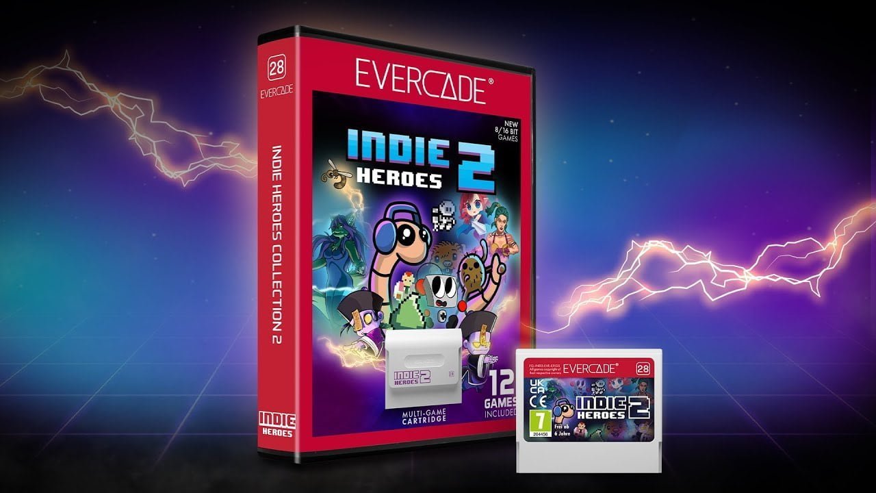 Titles from the Indie Heroes Collection 2 appear as Game of the Month bonus releases on Evercade