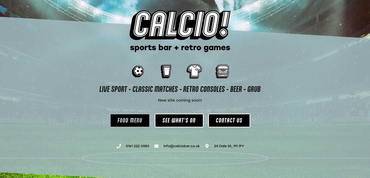 Calcio retro gaming bar