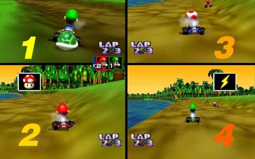Mario Kart is an old console game we remember