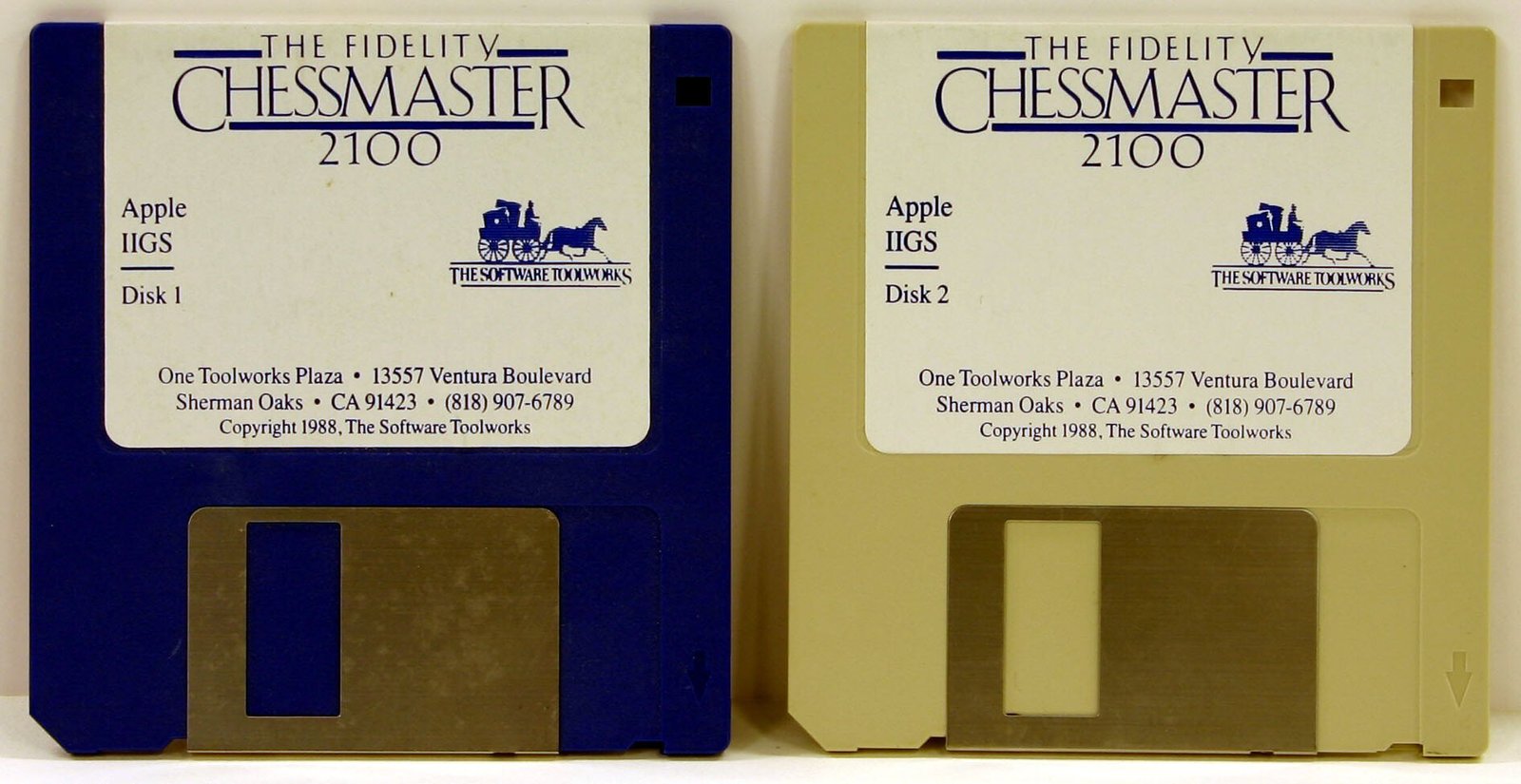 Apple II Software Game - 'Chessmaster', 3½' Floppy Disks, 1988