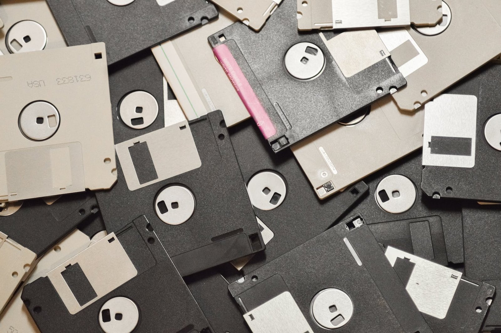 assorted floppy disks