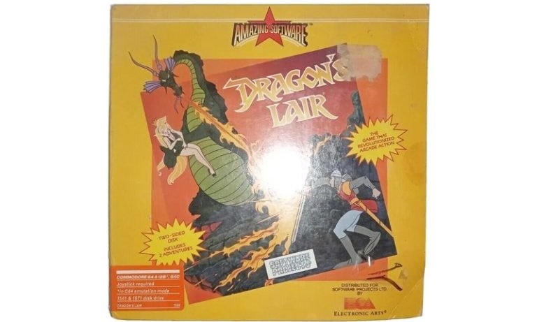 Rare Unsealed 1987 Dragon’s Lair Commodore 64 & 128 on eBay