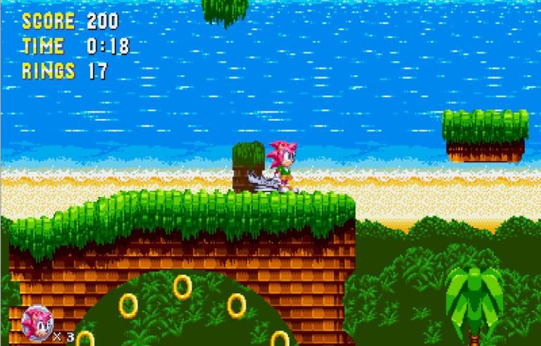 Amy Is Finally a Playable Character in Sonic Triple Trouble 16-Bit